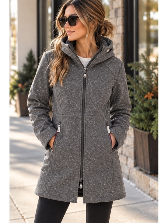 Other - Lululemon Hooded Long Jacket – Size 6 – Heathered Gray – Sold Out Style
